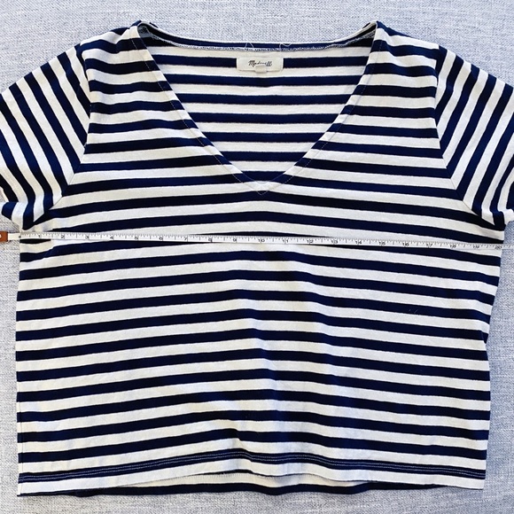 Madewell Crop Striped T-Shirt - Picture 3 of 5
